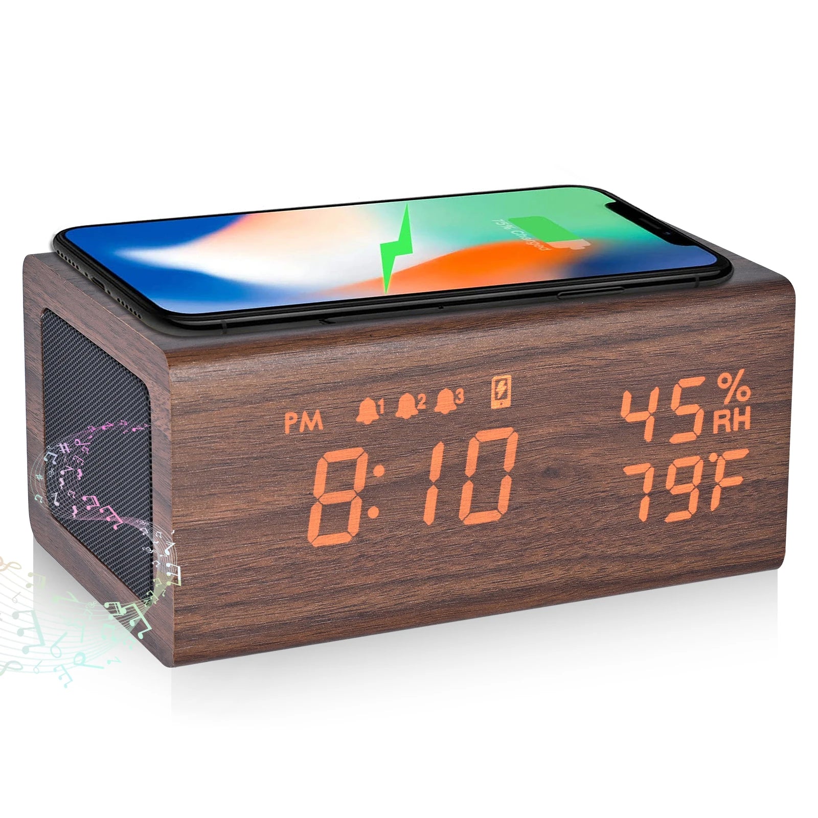 4 in 1 Digital Alarm Clock/Bluetooth Speaker/Wireless Charger/Temperature & Humidity Display - Premium Chargers & Powerbanks from Dressmycell.com - Just $50! Shop now at Dressmycell.com 4 in 1 Digital Alarm Clock/Bluetooth Speaker/Wireless Charger/Temperature & Humidity Display - Premium Chargers & Powerbanks from Dressmycell.com - Just $50! Shop now at Dressmycell.com